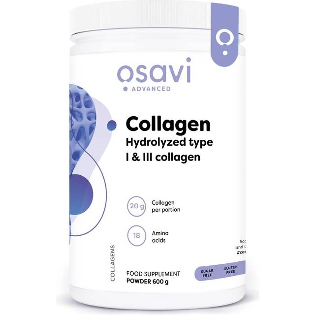 Osavi Hydrolyseret Kollagen Type I III 600g