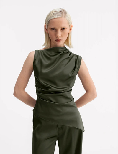 lizi satin tank - ærmeløse bluser