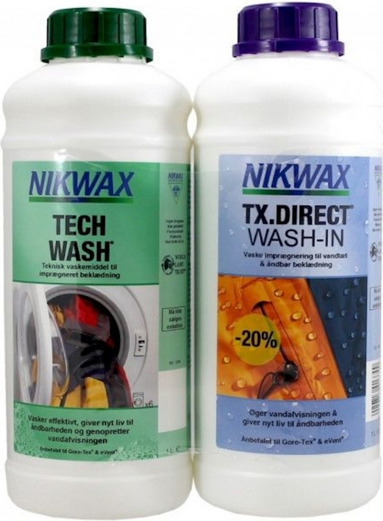 Nikwax Twin pack, Tech Wash + TX-Direct, 2x1000 ml