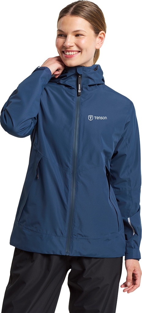 Tenson Winga Rain Jacket Women Regnjakke - Dark Blue