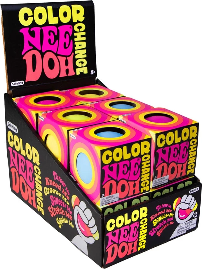 NeeDoh Squeeze Balls 6 cm Color Changing NeeDoohs Display (12)