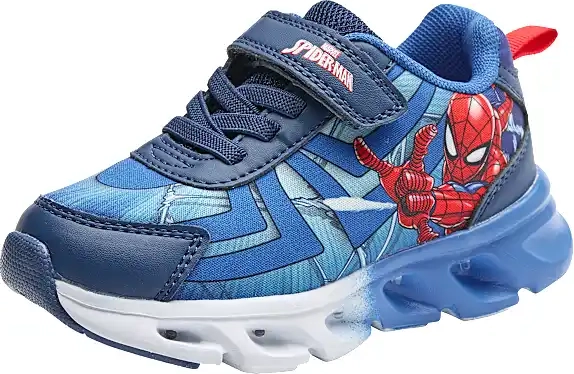 spider-man børne lyssko str. 26 - navy