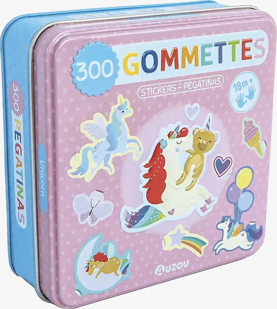 Auzou Stickers In Metallic Box - Unicorns - Multi/patterned - ONE SIZE