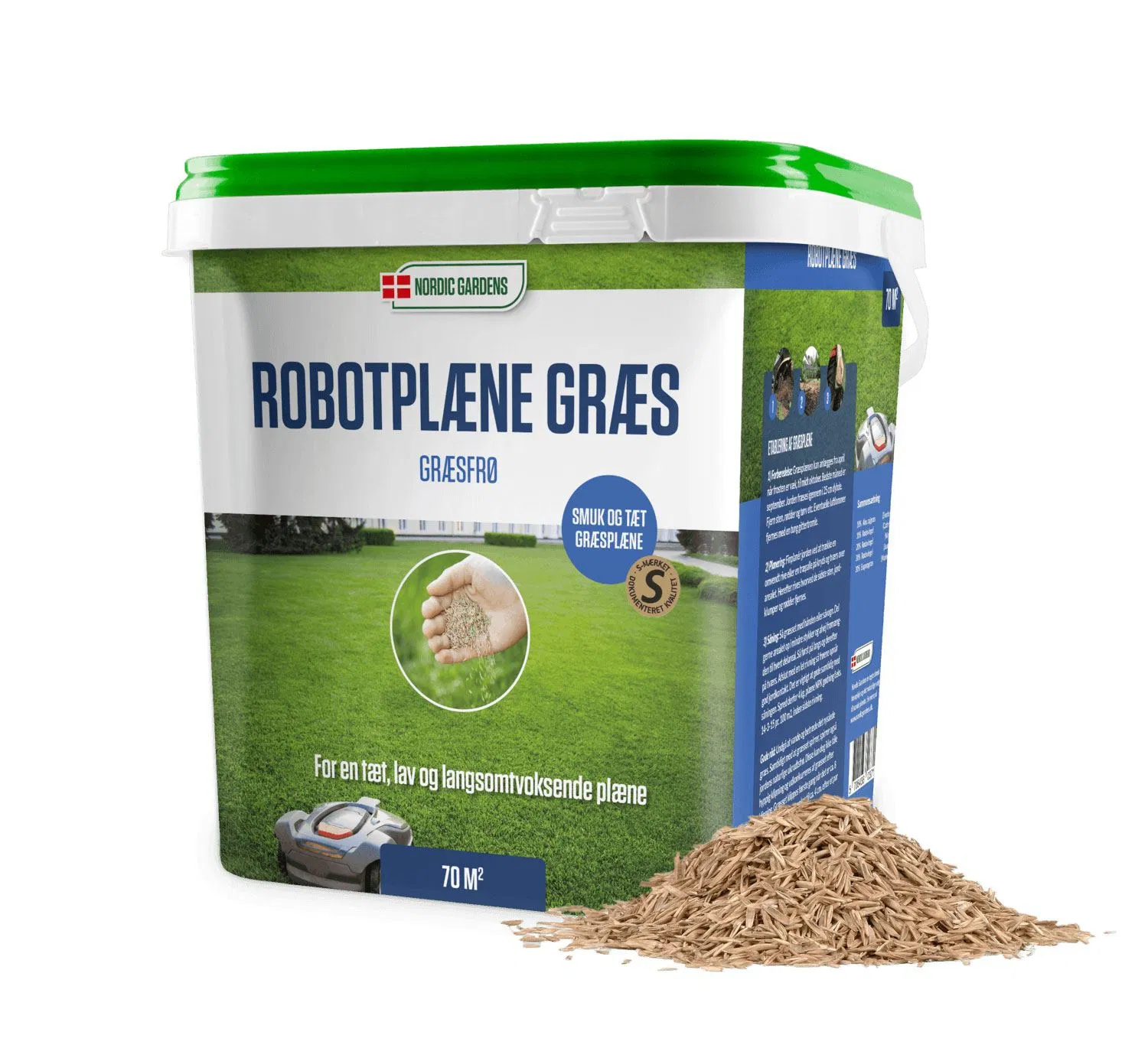 robot plænegræs græsfrø - 70 m2