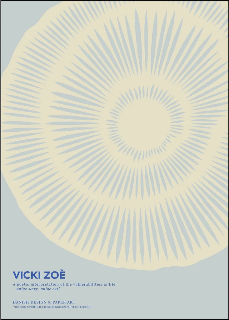 the uniqueness of you, light blue cream - 50 x 70 cm