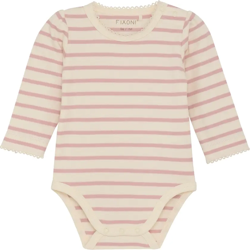 Body langærmet - Shadow gray - 86