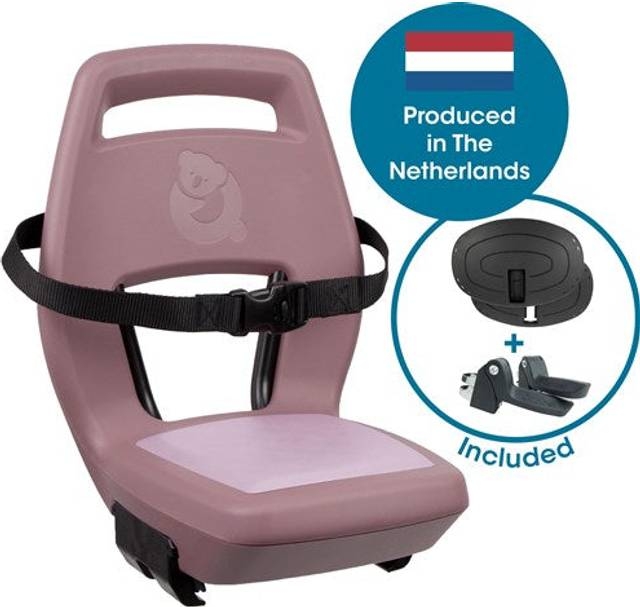 qibbel 6+ junior bag børnesæde bæremontering - pink