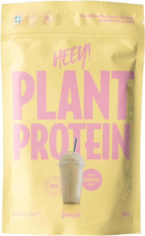 heey! vegan plant protein + vitamin b12 vanilla (500 g)