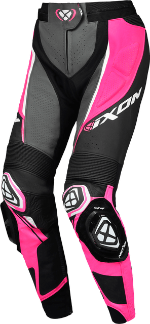 Ixon MC-Bukser VORTEX 3 Dame - Sort/Pink/Hvid Dame
