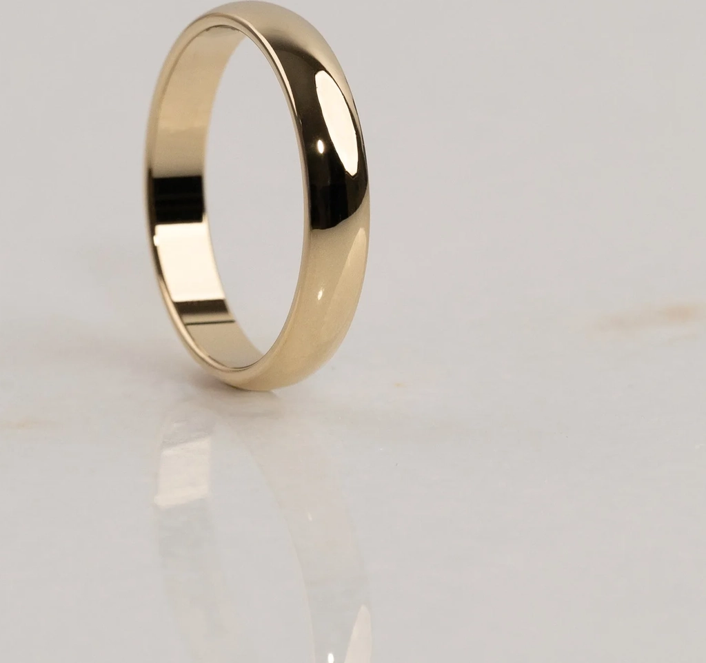 sisi copenhagen Classic D-Profile Wedding Band YG Vielsesring