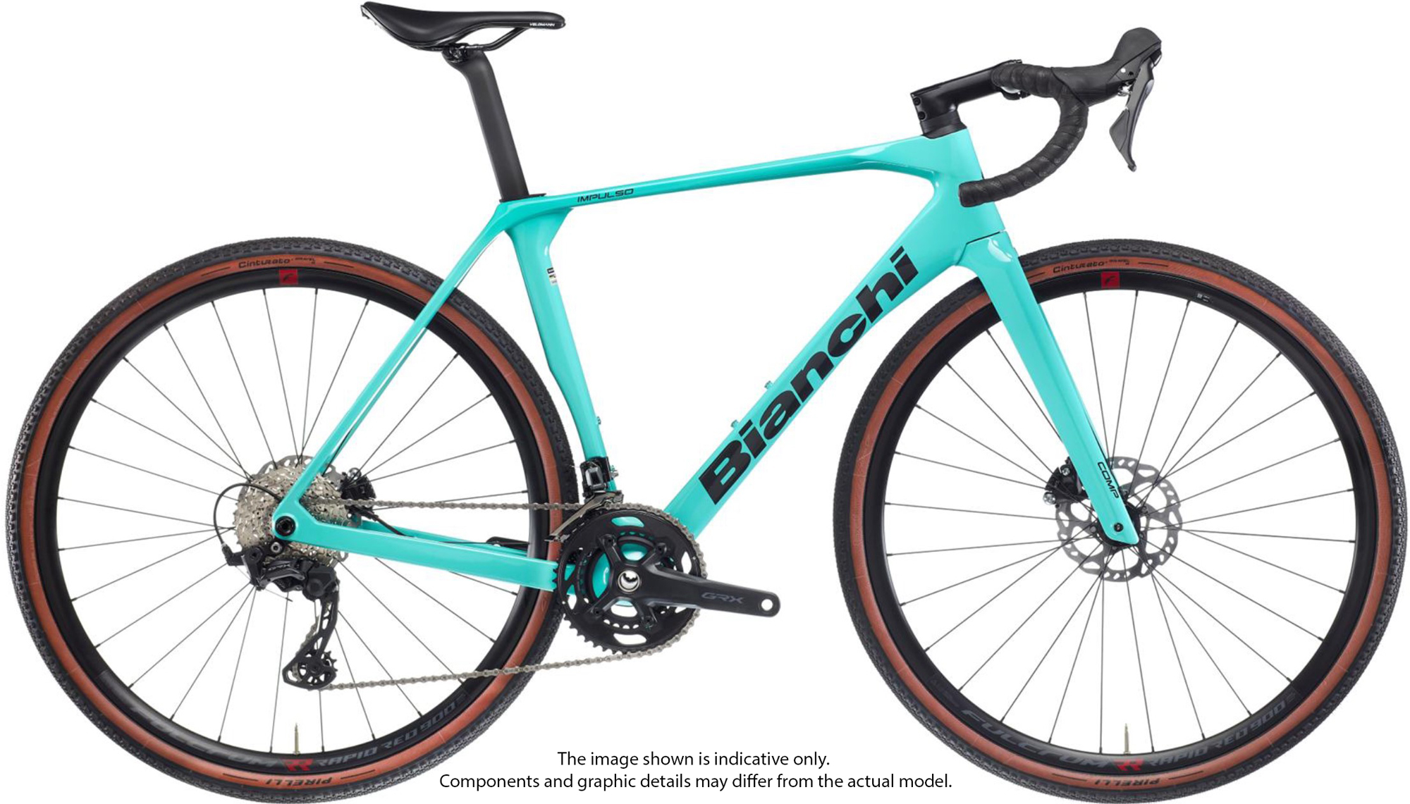 Bianchi Impulso COMP GRX 610/820 2x12sp 2026 - Celeste Metallic / Celeste Full Glossy