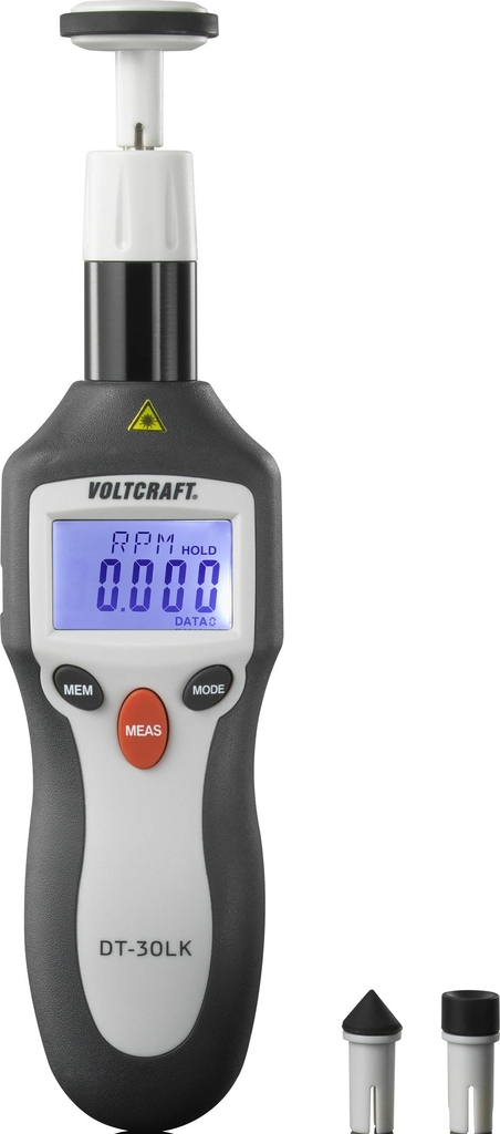 Voltcraft DT-30LK digital omdrejningstæller N/A, laser-omdrejningsmåler, måling