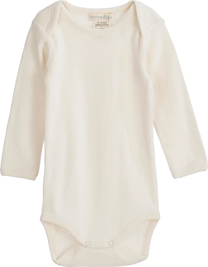 Serendipity Offwhite Pointelle Baby Body Str. 56