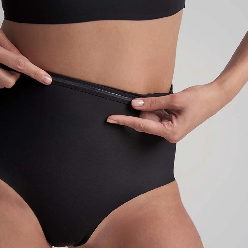 Bye Bra Sculpting Mid Waist Brief - Black - S