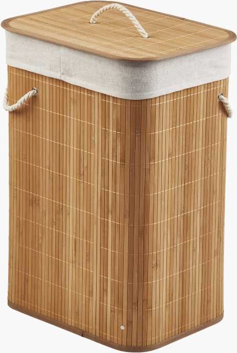 Biltema Tvättkorg i bambu, 72 liter