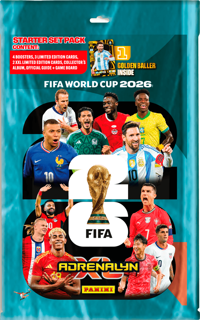 panini fifa world cup 2026 adrenalynxl nordic edition - starter pack