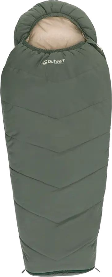 Outwell Convertible Junior Dusty Green - Left Side Zipper - Sovepose