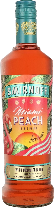 Smirnoff Miami Peach Vodka 0.70 liter