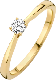 ring 0,15 ct. - 14 kt. guld