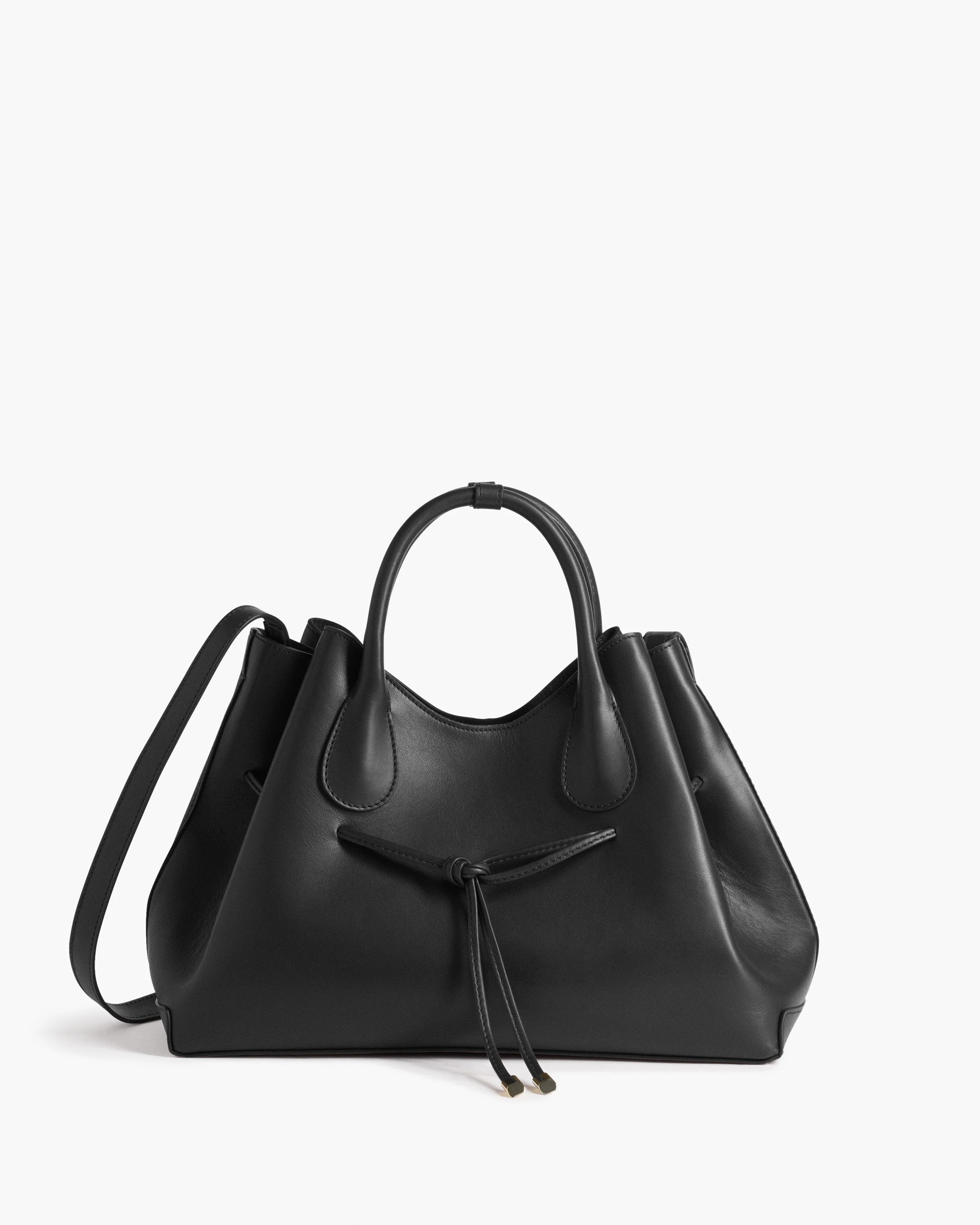 maris tote bag leather black