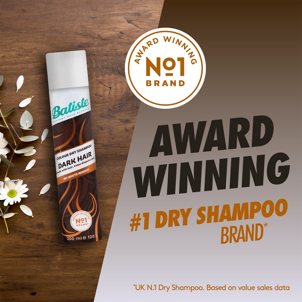 batiste hint of colour dark hair tørshampoo til brunt til mørkt hår