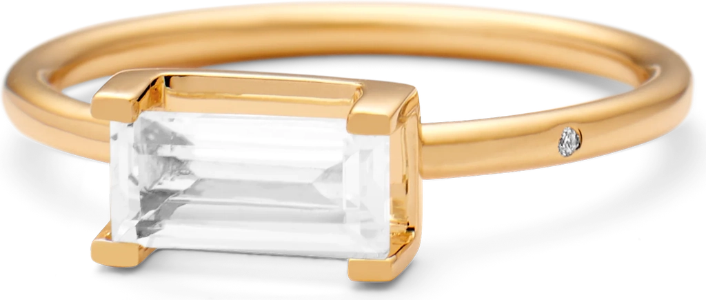 nord white ring - 18kt rødguld