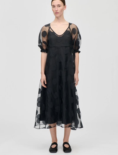 STINE GOYA 2460 Dotted Organza, Puff Sleeve Lo |Black |S