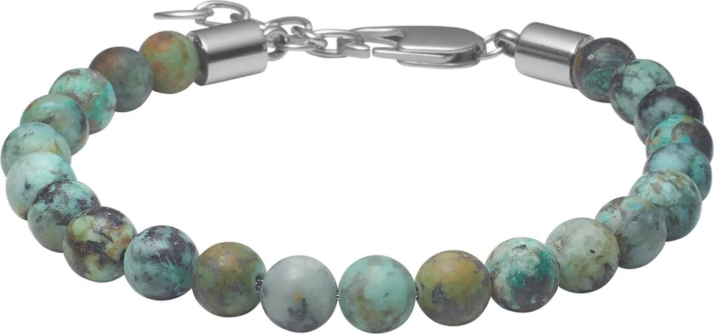 son armbånd mat afrikansk turkis 6mm, 19cm - 23cm, fra son of noa