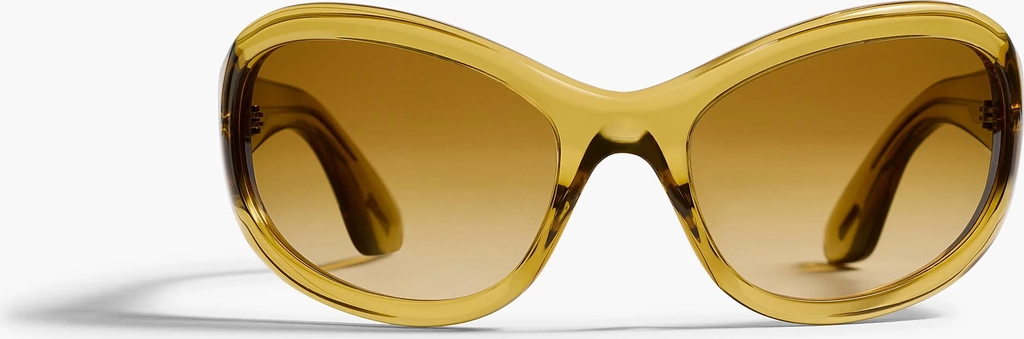 khaite x oliver peoples 1967c in dark honey and amaretto gradient