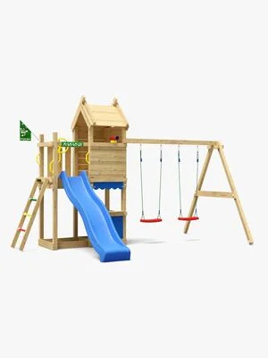 jungle gym resort legestativ med blå rutsjebane