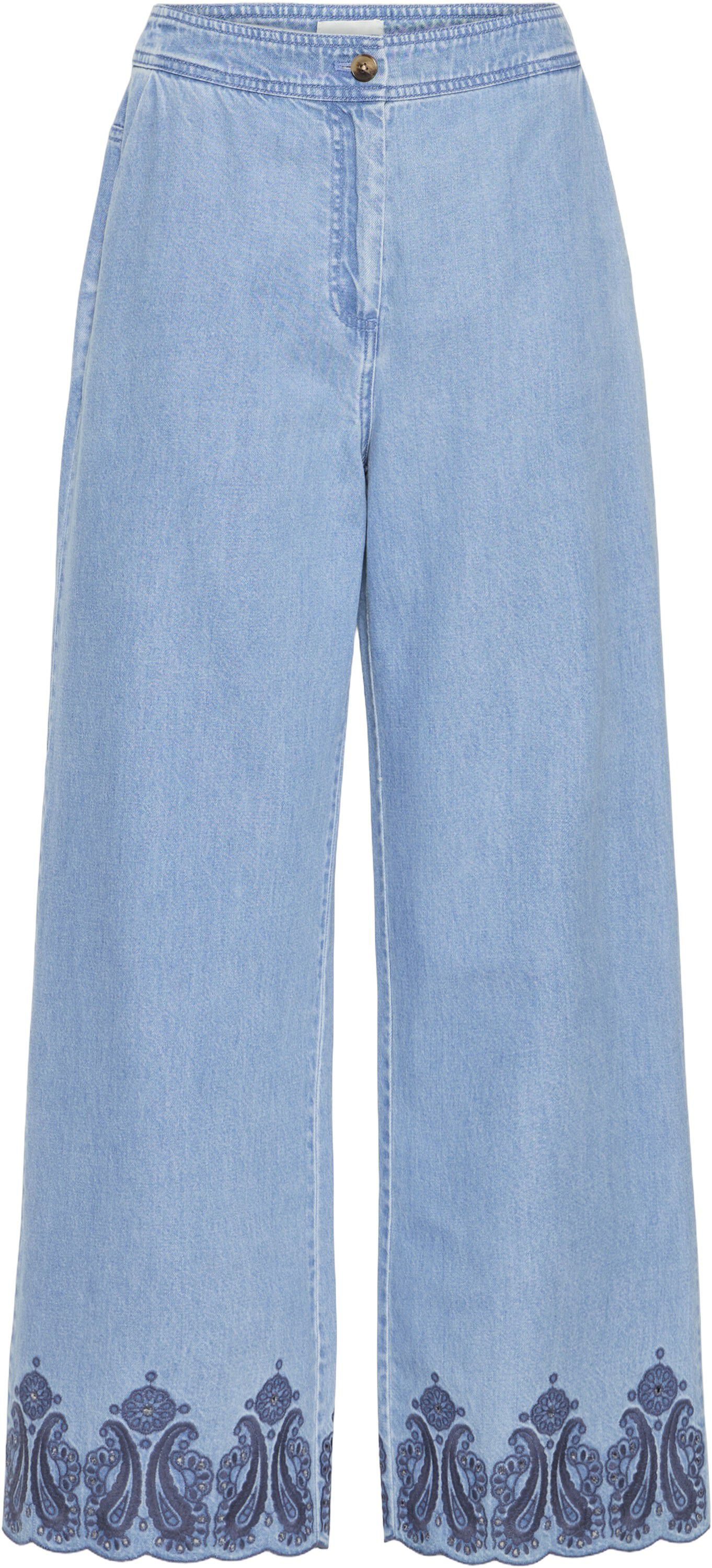 Atelier Rêve Irharmony PA Kvinde Light Blue Wide Jeans Loose Fit Str 38 - hos Magasin