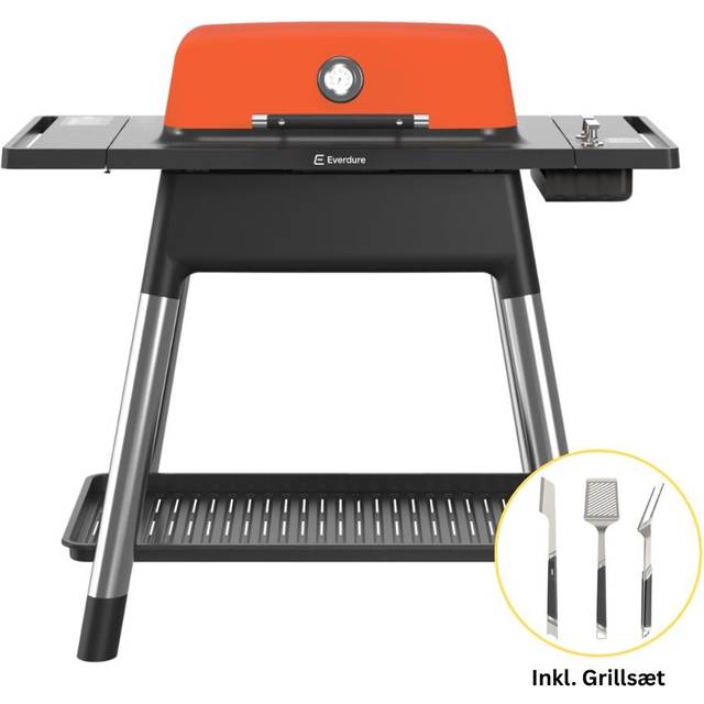 Everdure Force Gasgrill Gen III Orange Med Grillsæt