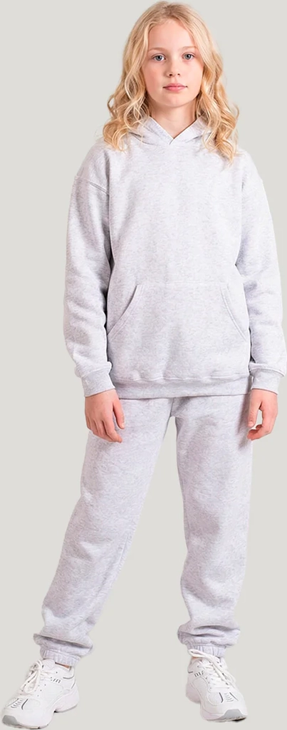 Fruit of the Loom Kids Joggingsæt Med Hoodie - Gråmeleret