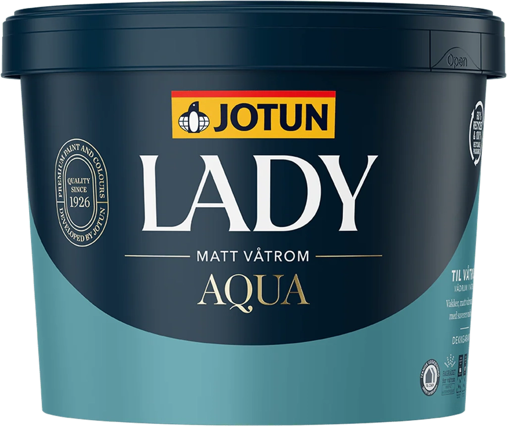 jotun lady aqua mat vådrumsmaling loft & væg