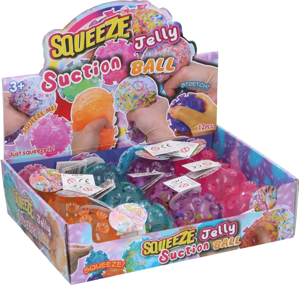 squeeze bold med sugekopper 8 cm