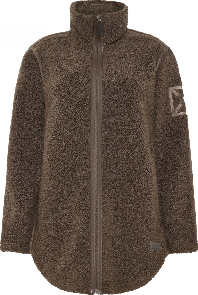 Didriksons Fleecefrakke Dame - Dark Mocha