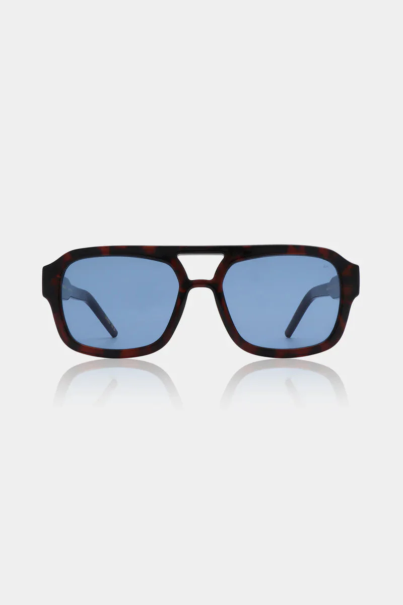 A. Kjærbede - Solbriller - Demi Tortoise (Blue Lens) - Kaya sss