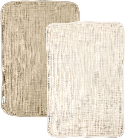 pusleunderlag, muslin, 2 pk.-cappuccino/mocca