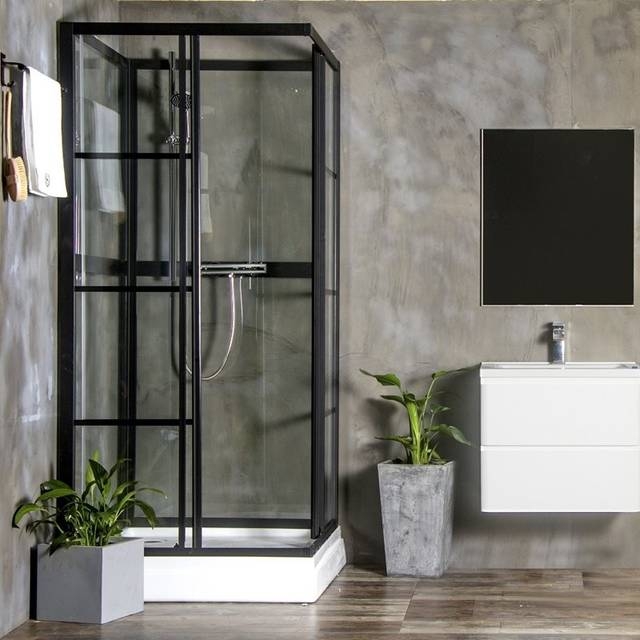 Bathlife Brusekabine Betrakta 90x90 Rak Klart Glas