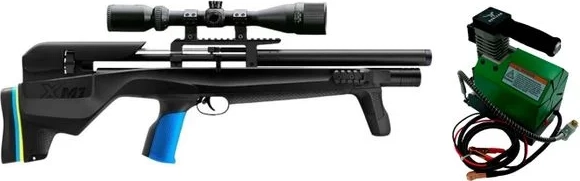 stoeger xm1 bullpup 4,5mm luftgevær med sigtekikkert & huntcom kompressor