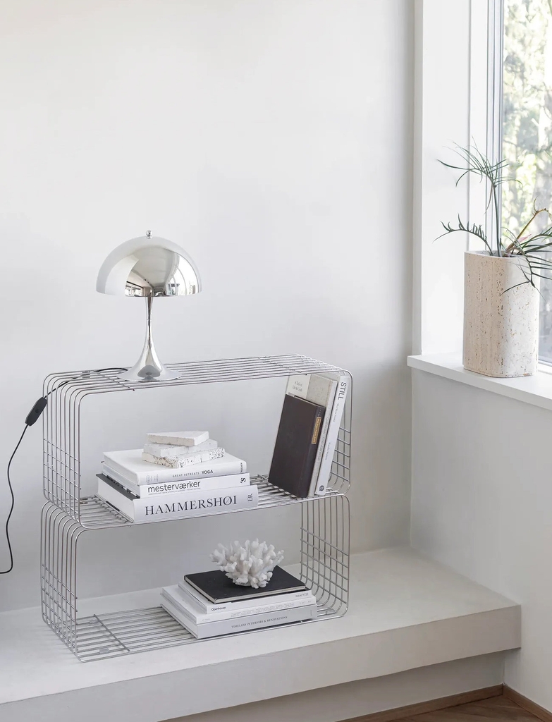 Mette Ditmer Wire Hylle Krom 70x31 Gull Vegghylle 78.7cm