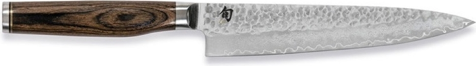 Kai Shun Premier Utilitykniv - L 16,5 cm - Pakkatræ/damaskusstål