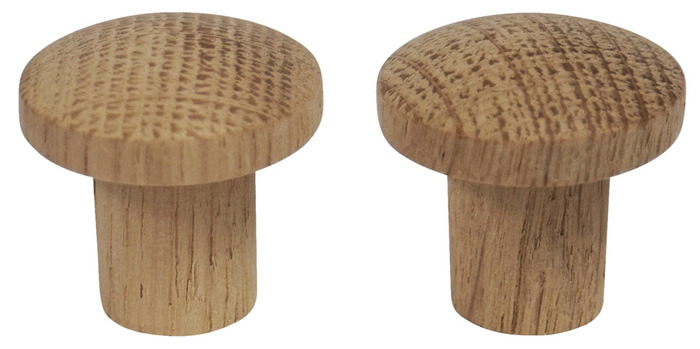 träknopp home it ø2,5cm natur 2-pack