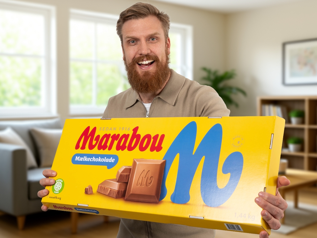 gigantisk chokolade marabou