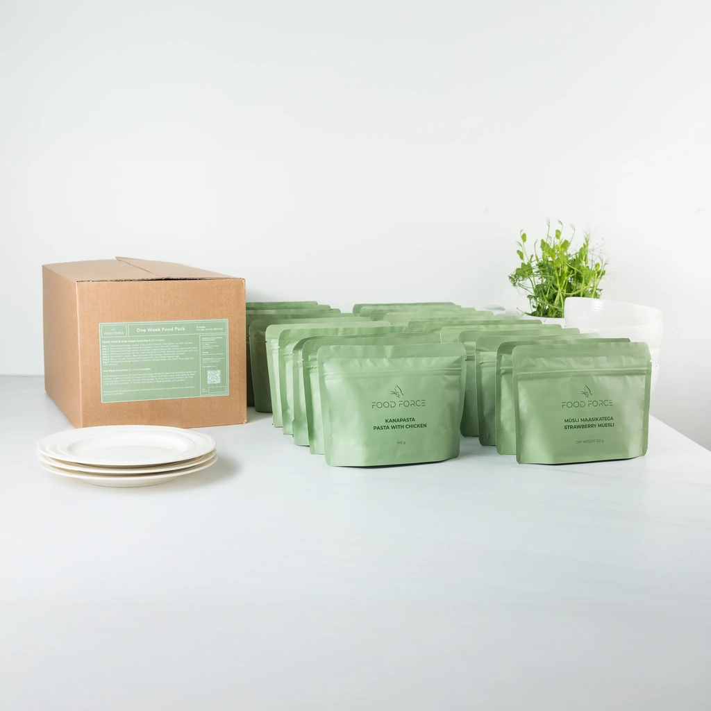 one week food pack - 21 enkelte måltider - food force
