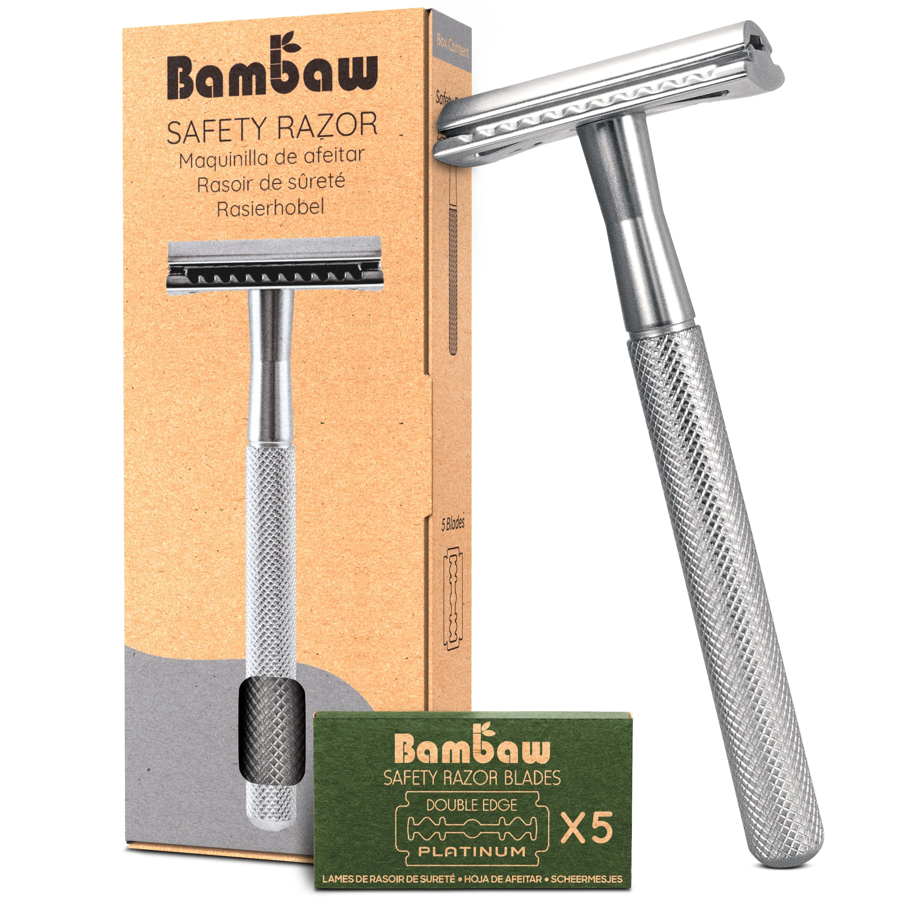 Bambaw Sølv sikkerhedsbarberkniv