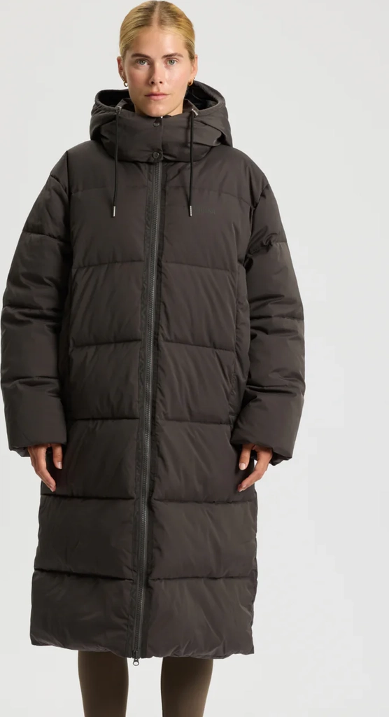 puffer coat shelter - almost black