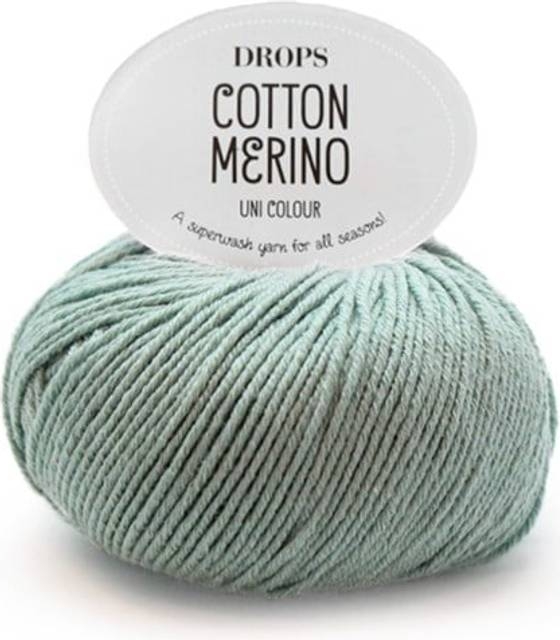 Drops Design Cotton Merino Uni Colour Sjögrön 110m