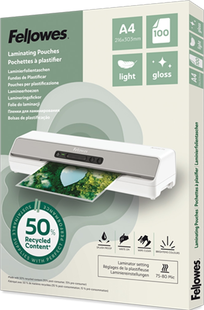 Fellowes lamineringlommer pk/100
