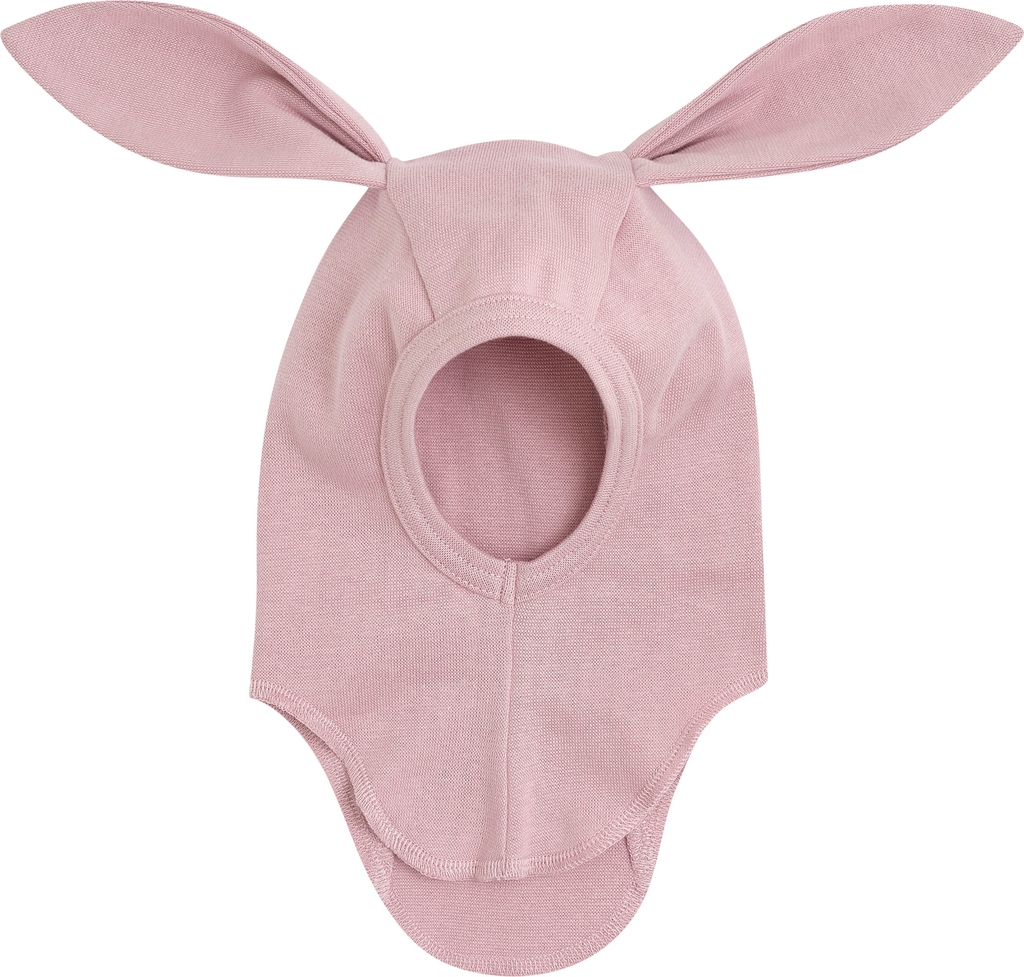 Huttelihut Ears Cotton Rib Peach Blush - Balaklava